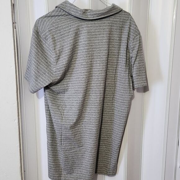 Sonoma Gray Striped Men's Polo Shirt - Picture 5 of 6